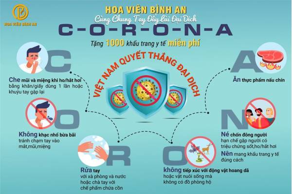 Hoa Viên Bình An chung tay đẩy lùi dịch Corona